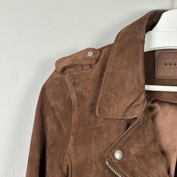 Blank NYC Brown Suede Moto Jacket - Picture 6 of 12